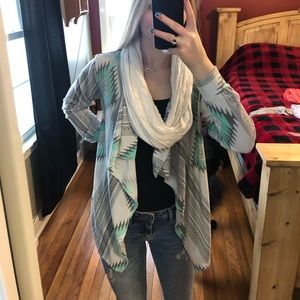 White infinity scarf